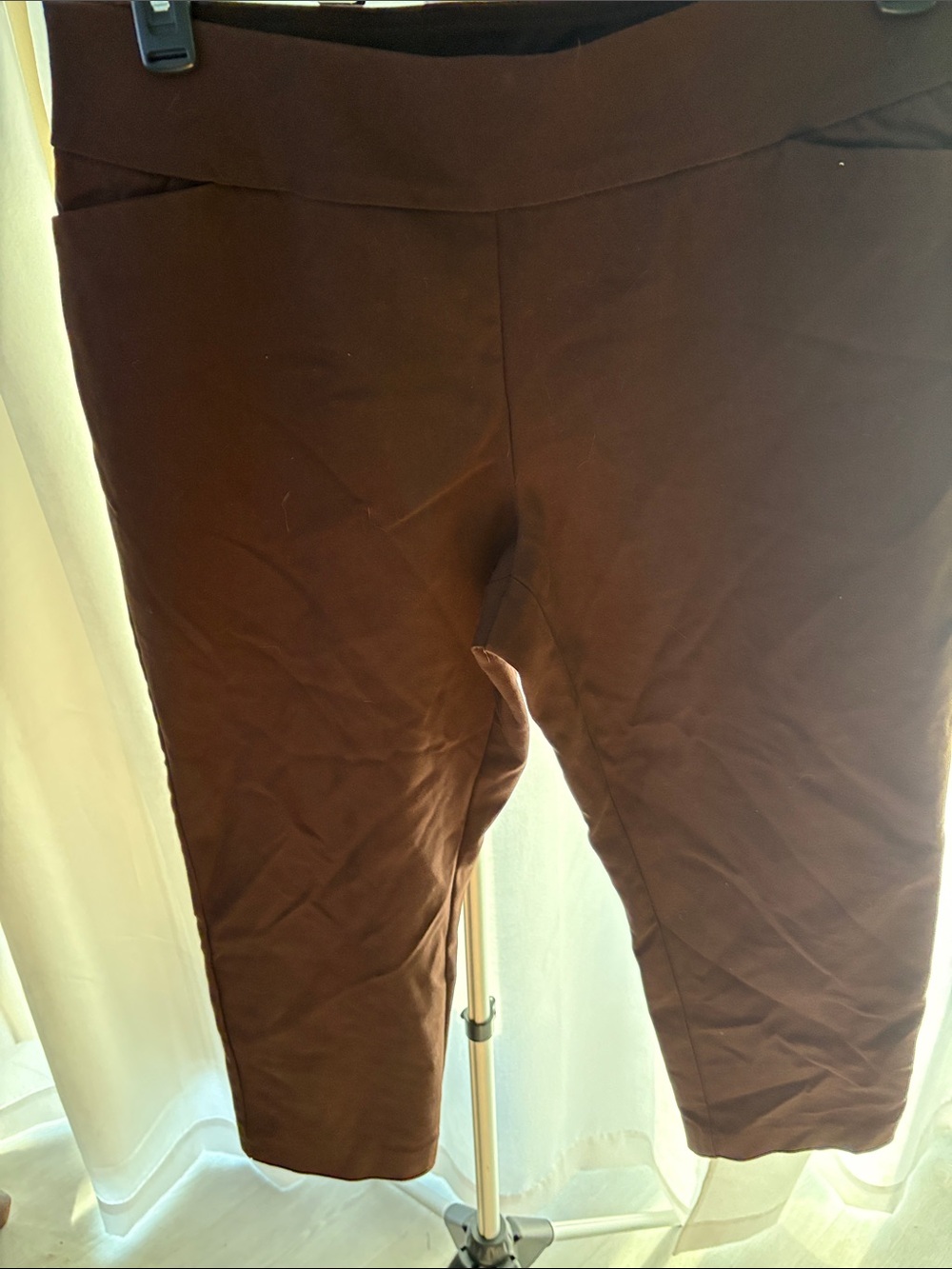 Investments Chocolate Brown Ponte Cropped Leggings